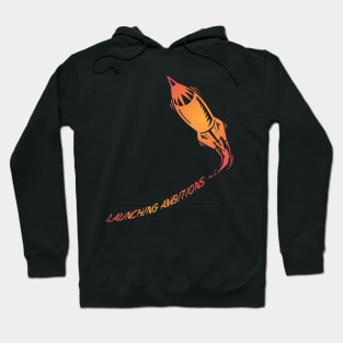 Soaring Dreams - Launching Ambitions Rocket Hoodie